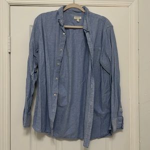 blue button down